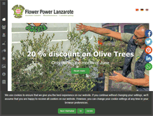 Tablet Screenshot of flowerpower-lanzarote.es
